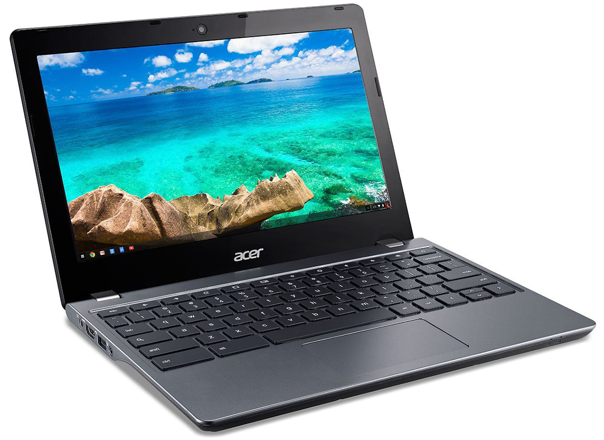 Acer C740 Chromebook | Windows 10 Professional | 128GB Storage | Latest Technology Laptop | Full HD 11.6" Display | 6+ Hours Battery | INTEL Fast Processor | Slim Machine | Grey Color | FREE MOUSE & ORIGINAL CHARGER