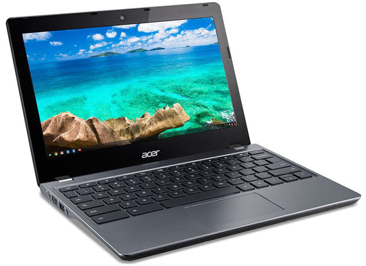 Acer C740 Chromebook | Windows 10 Professional | 128GB Storage | Latest Technology Laptop | Full HD 11.6" Display | 6+ Hours Battery | INTEL Fast Processor | Slim Machine | Grey Color | FREE MOUSE & ORIGINAL CHARGER