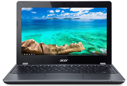 Acer C740 Chromebook | Windows 10 Professional | 128GB Storage | Latest Technology Laptop | Full HD 11.6" Display | 6+ Hours Battery | INTEL Fast Processor | Slim Machine | Grey Color | FREE MOUSE & ORIGINAL CHARGER