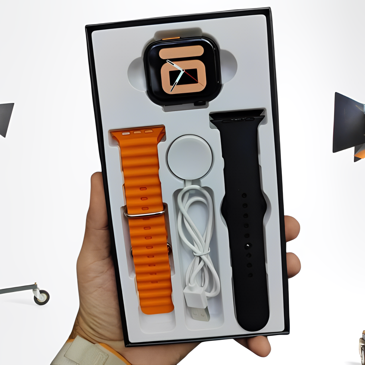 MK9 (Series 9) Ultimate Premium Smartwatch With Stunning 2.5″ Display, Health Tracking, NFC & Wireless Charging.