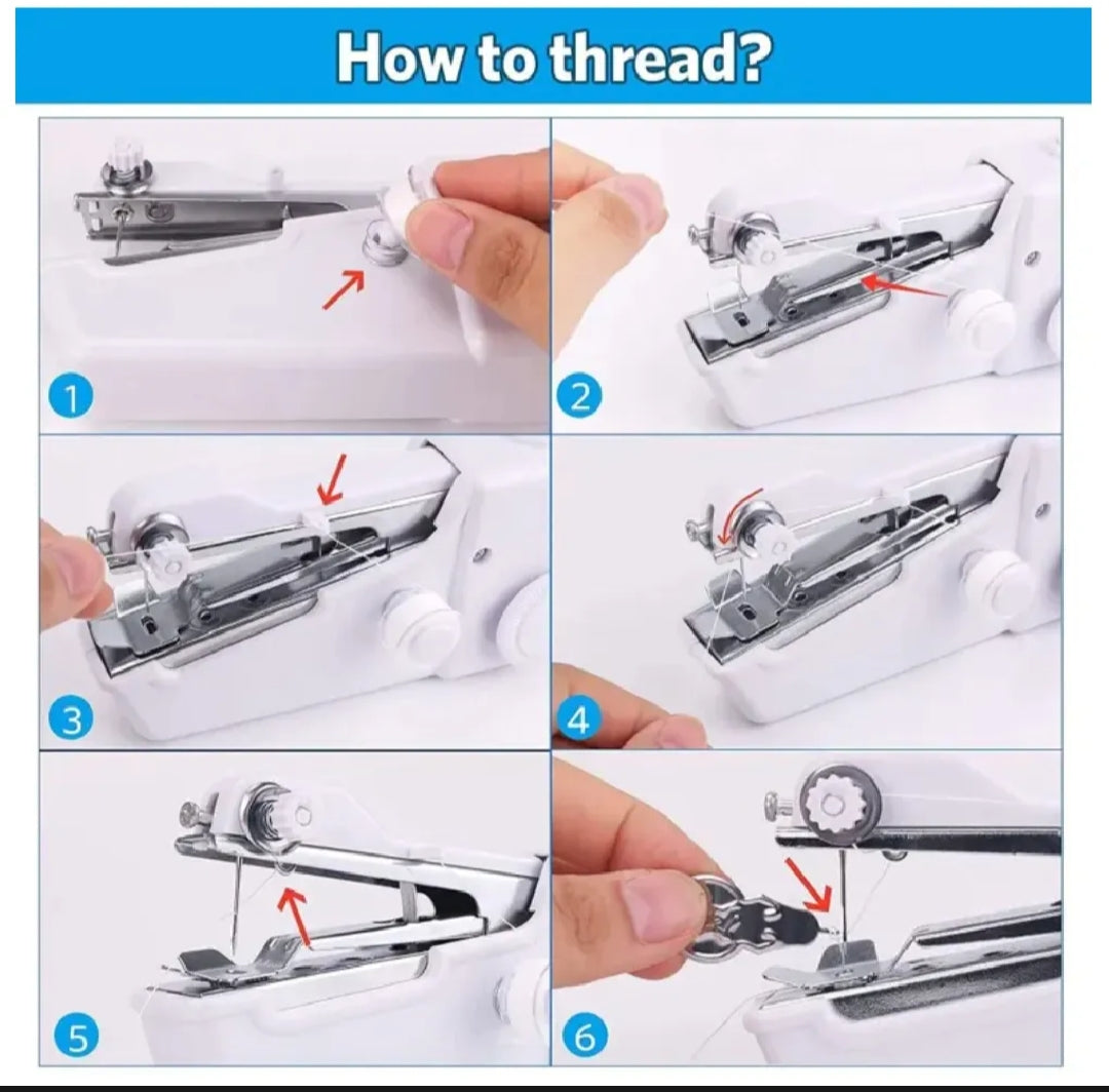 Handy Stitch Portable Cordless Sewing Machine | Quick Fabric Repairs & Easy Stitching Tool (aum)